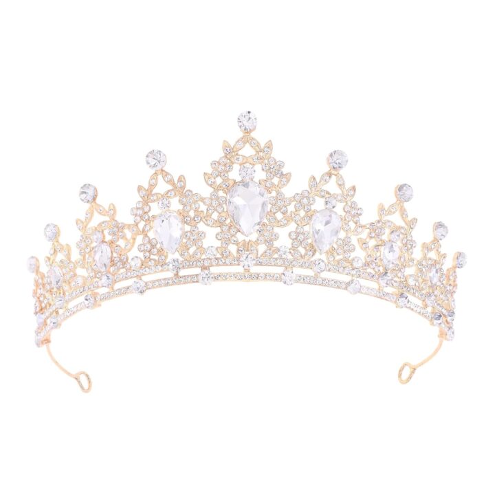 Princess Tiara and Crown for Women Wedding Tiaras for Bridal girls Tiaras and Crystal Crowns Rhinestone Headband Metal Hair Accessories for Costume Birthday Party Prom Gifts